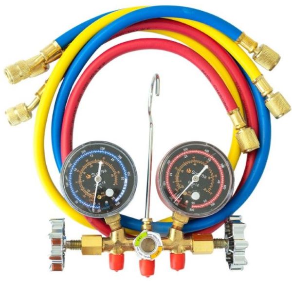 Manifold Com Mangueira 90CM R410 R32 - 80150.033 - SURYHA