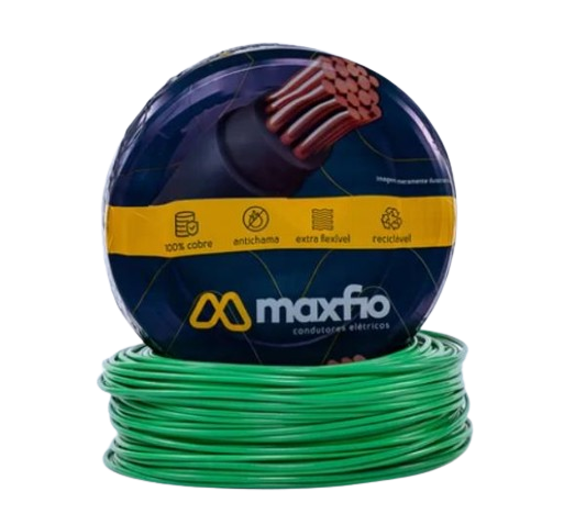 Cabo Elétrico Flex 4,0MM Verde 450/750V NBR247 100M - F016q23r - MAXFIO