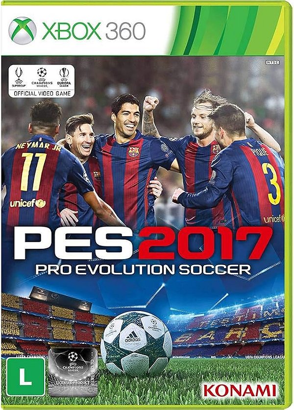 PES 2017 - Xbox 360 - (Seminovo)