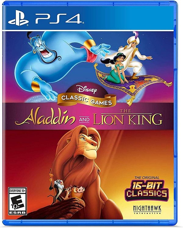 Disney Classic Games: Aladdin & O Rei Leão – PS4 (Seminovo)