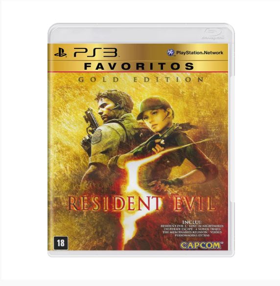 Resident Evil 5 – Gold Edition (Favoritos)– PS3 (Seminovo)