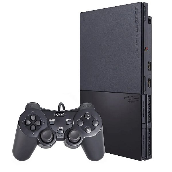 Playstation 2 Slim Desbloqueado + 2 jogos de brinde