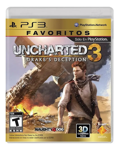 Uncharted 3: Drake's Deception – Favoritos – PS3 (Seminovo)