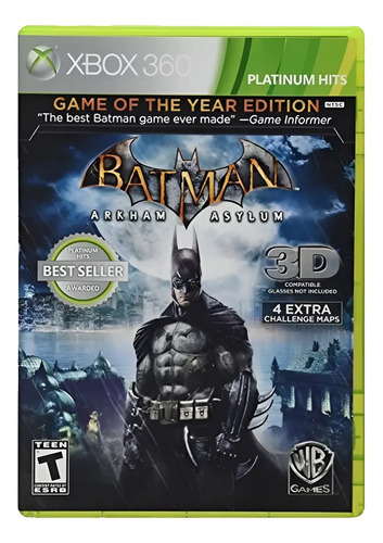 Batman: Arkham Asylum – GOTY Edition – Xbox 360 (Seminovo)