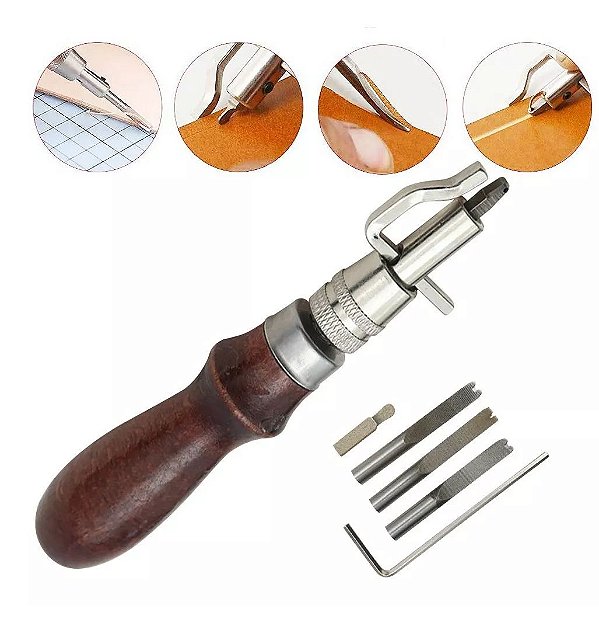 Ferramenta Frisador Groover Desquinador Couro Artesanato 7x1