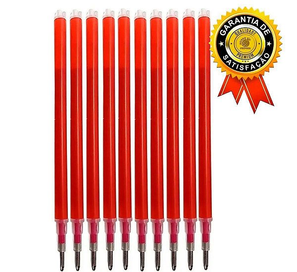 Refil Caneta Mágica Fantasminha Tecido Apaga Calor Vermelha
