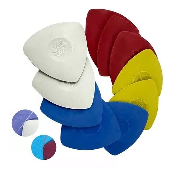 Kit 10 Giz Riscar Marcar Tecido Confecção Alfaiate Triângulo