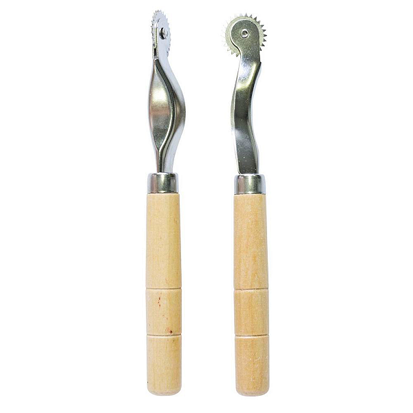 Kit 2 Carretilhas Ferramenta Marcador Costura Modelagem 2mm