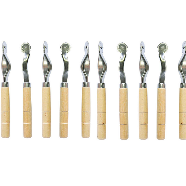 Kit 10 Carretilhas Ferramenta Marcador Costura Modelagem 2mm