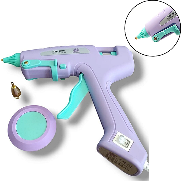 Pistola Cola Quente Grande Princess 2 Bicos Bivolt 80W