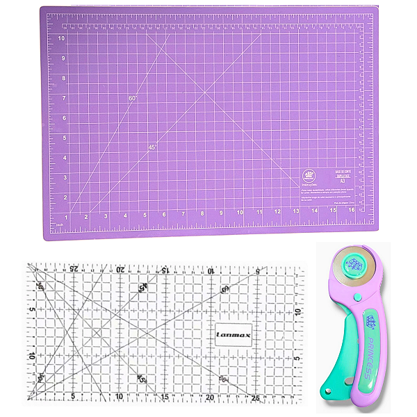 Kit Base Princess A3 30x45 Cortador Circular e Régua 15x30