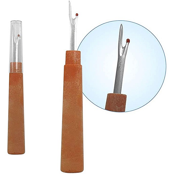 Abridor de Casa de Botão Grande Desmanchador Costura Marrom