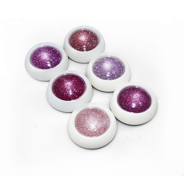 Glitter Para Unhas - Kit com 6 unidades