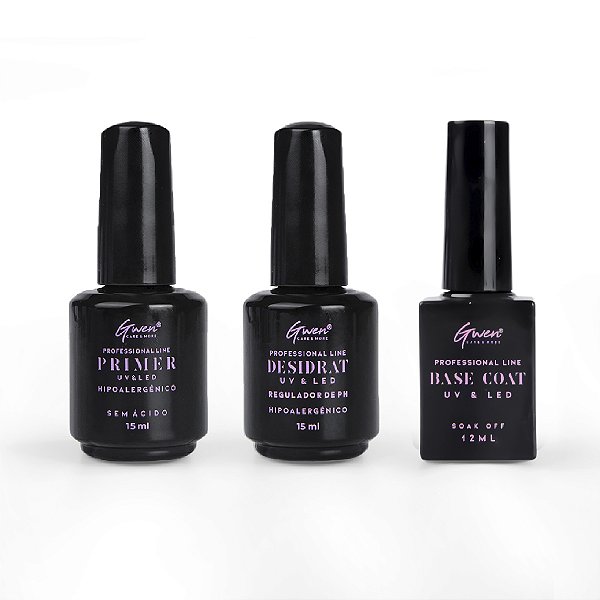 Kit Preparadores - Desidrat, Primer e Base Coat
