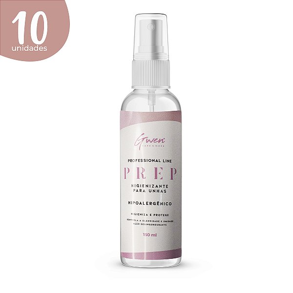 Prep Spray Higienizante Gwen - Kit com 10 Unidades