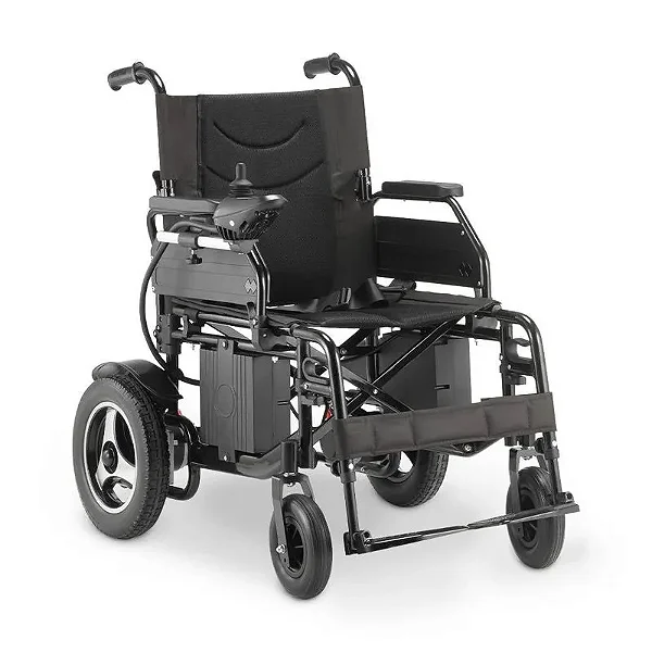 Cadeira de Rodas Motorizada Dobrável até 120 kg Assento de 48 cm D800 Dellamed