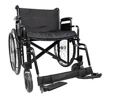 Cadeira de Rodas Dobrável Para Obeso 180 Kg assento 62 cm D500 Dellamed