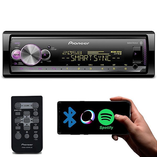 Som Automotivo Pioneer Mvh X3000 Com Usb E Bluetooth