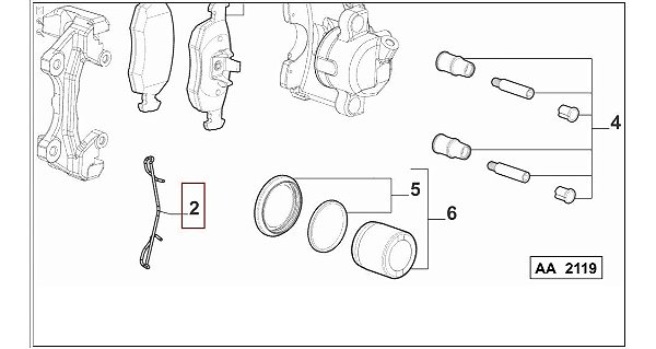 Trava Grampo Pinça Freio Palio Uno Strada Siena Punto Idea 7074027