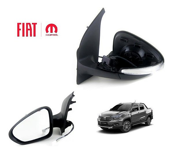 Retrovisor Elétrico Com Pisca Strada 2021/ Esquerdo Genuino 100259413