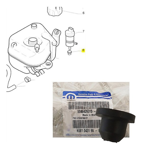 Bucha vedação partida a frio Original Grand Siena Idea 46426015