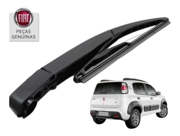 Braço palheta limpador traseiro Fiat Novo Uno 2011 2012 2013 51834867