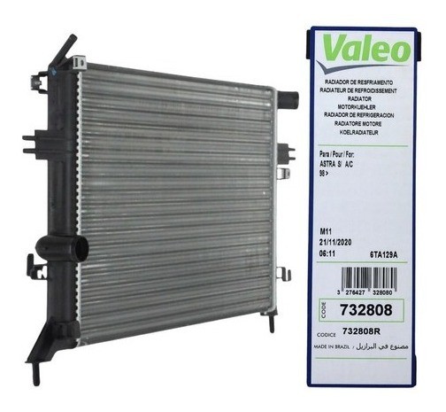 Radiador Original Astra 1999 a 2003 Zafira 2001 a 2009 Sem Ar 732808R