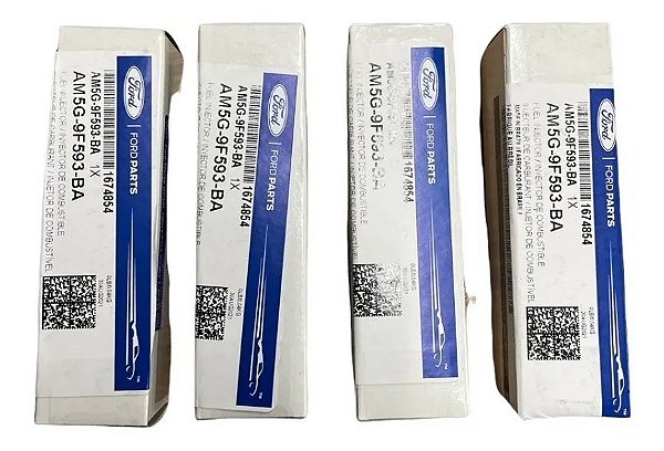 4 Bico injetor original New Fiesta/ Focus/ Eco 1.6 sigma AM5G9F593BA