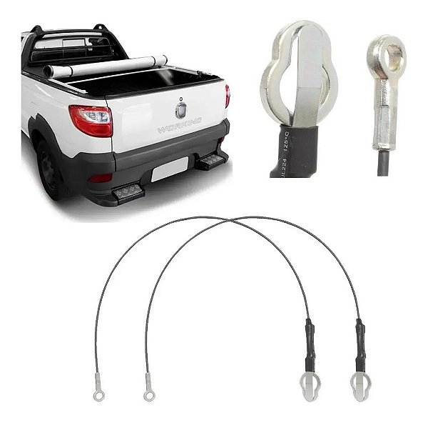 Par original cabo aço tampa traseira Strada 2014 À 2019 637mm 51915495