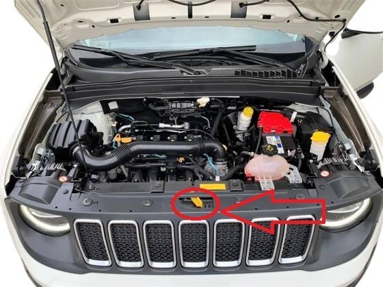 Cabo haste abertura capo Jeep Renegade Original 51972891