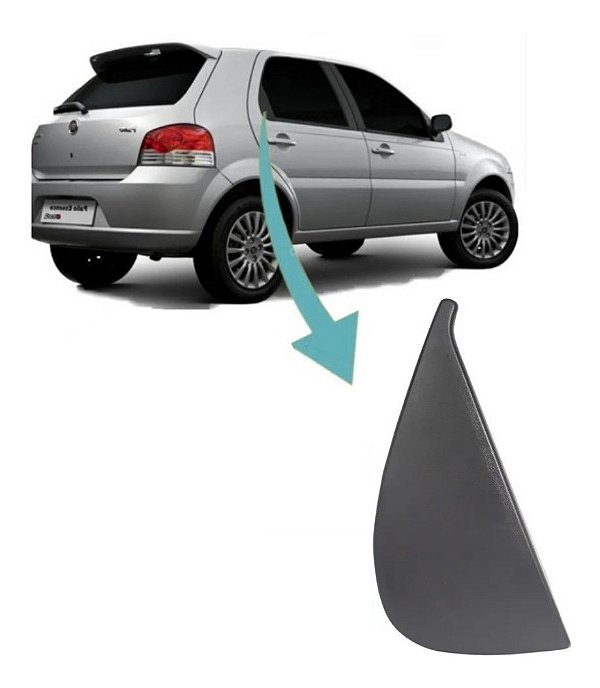 Acabamento externo porta traseiro direito Palio 95 Até 15 100169367