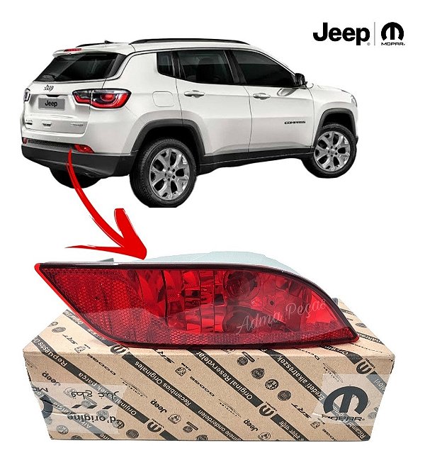 Refletor parachoque Jeep Compass 2018 2019 2020 2021 Direito 53327166