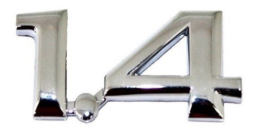 Emblema 1.4 tampa traseira Corsa Novo 2008 A 2012 93398719