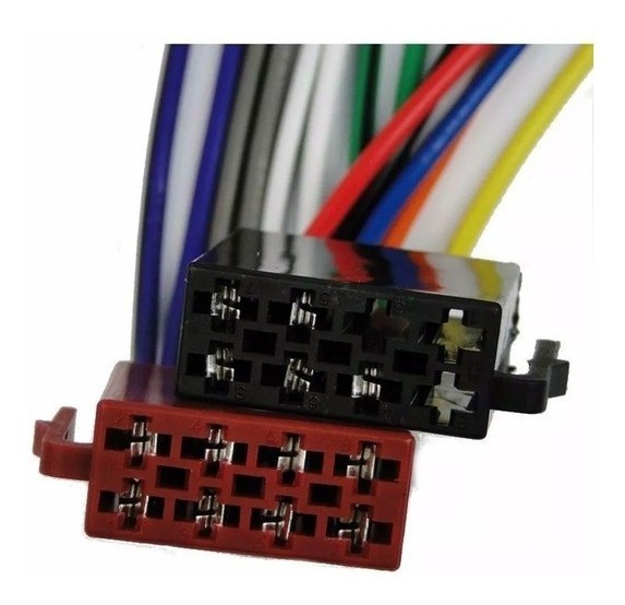 Chicote adaptador 16 vias femea universal Som Dvd Multimidia