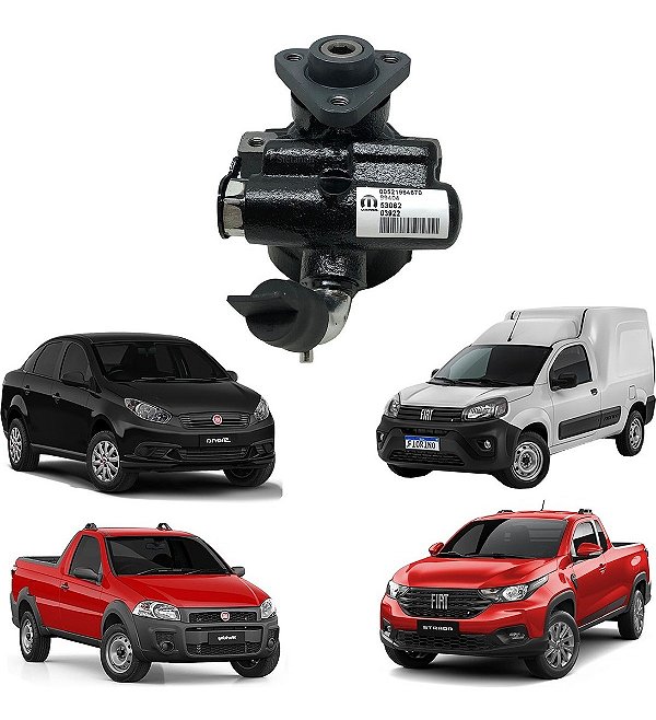 Bomba de Direção Hidráulica Nova Strada Grand Siena 1.0 1.4 Original Fiat 52196467