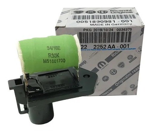 Resistencia Eletroventilador Ventoinha Renegade Original