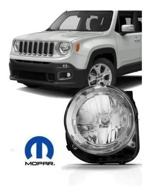 Farol Dianteiro Esquerdo Jeep Renegade 2015 a 2020 Original 51984951