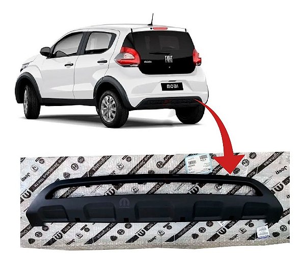 Moldura Aplique do Parachoque Traseiro Fiat Mobi 2018 A 2020 Original 100250270