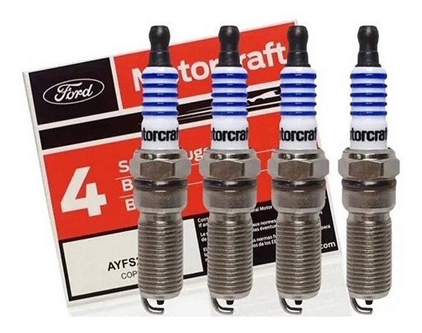 Jogo De Velas De Ignição Original Ford1.6 Zetec Rocam AYFS22CJ