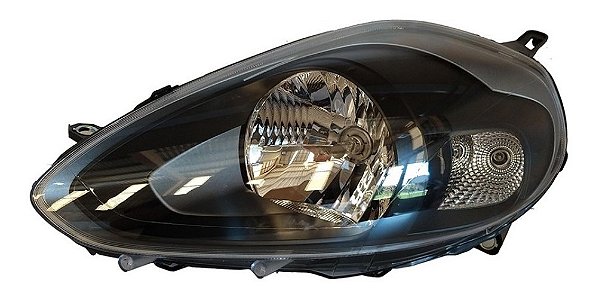 Farol Esquerdo Cinza Canhão Preto Punto T-jet 2013... Original