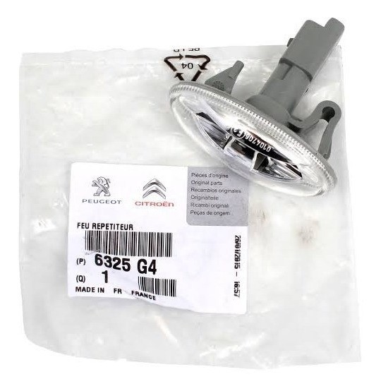 Lanterna Pisca Seta Paralama Peugeot 206 207 307 Citroen C3 6325G4