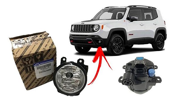 Farol de Milha Neblina Fiat Mobi Jeep Renegade Compass Original Novo 51858824