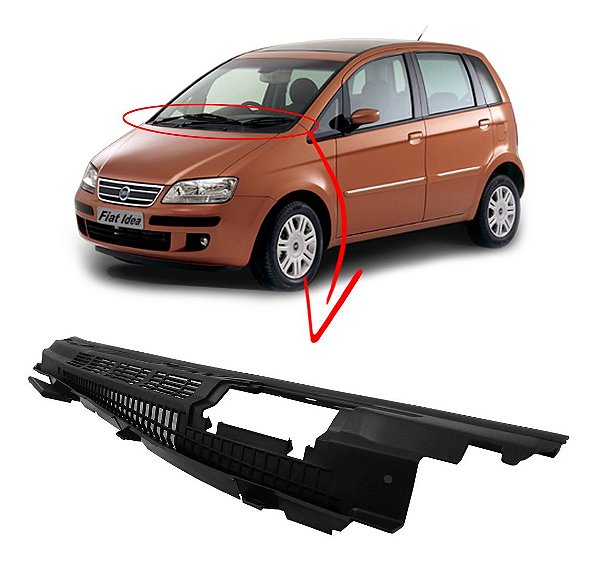Grade churrasqueira para-brisa Fiat Idea hlx 2008 original 100188340