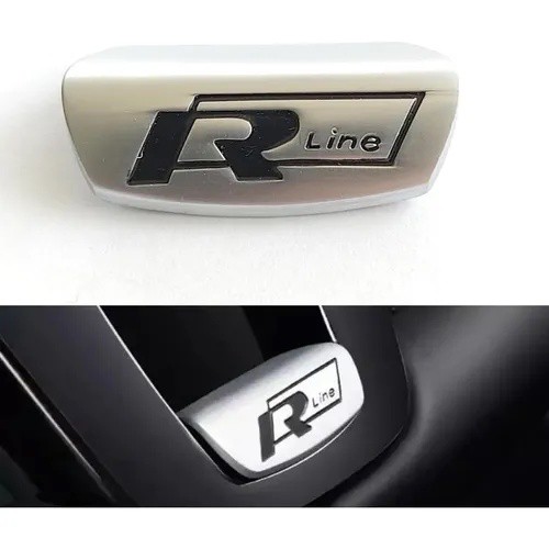 Emblema Volante R Rline Vw Novo Virtus Jetta Golf Polo Gol