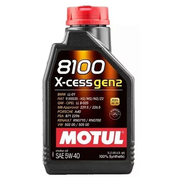 Óleo de motor Motul sintético 5W40 X-CESS GEN2 1 litro