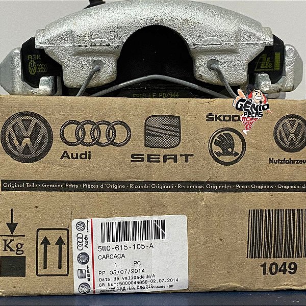 Pinça Freio LE Gol Parati G4 2011 A 2014 Original Volkswagen