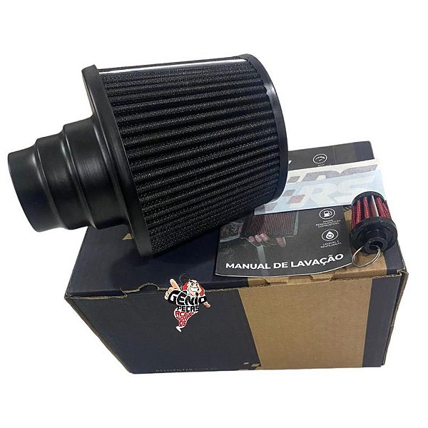 Filtro Ar Cônico Duplo Fluxo Rs Universal 120mm - RS1014
