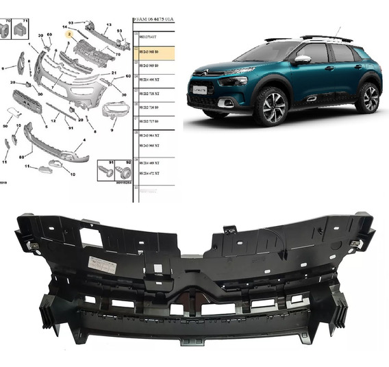 Defletor superior Citroen C4 Cactus 2018 2019 2020 9824396880