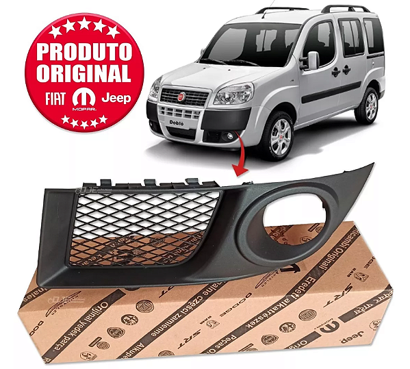 Kit par moldura farol milha Fiat Doblo 2010 A 2021 Mopar 100181865 / 100181864