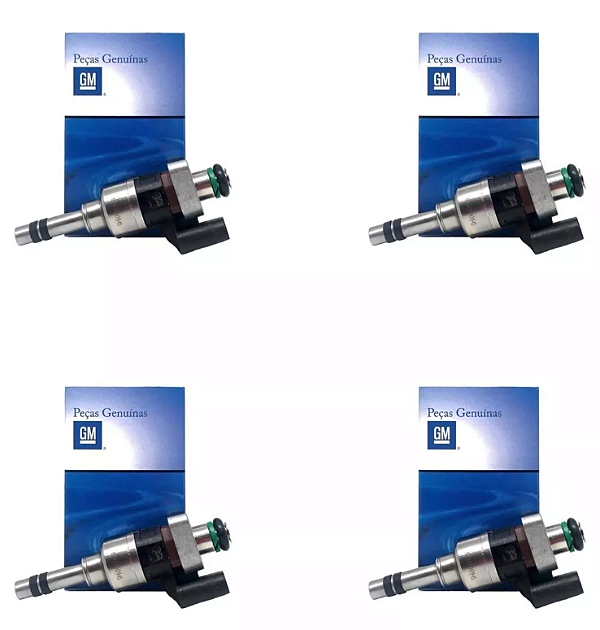 Kit 4 Bico Injetor Cruze tracker 1.4 16v Turbo Original GM - 55577403 12684249